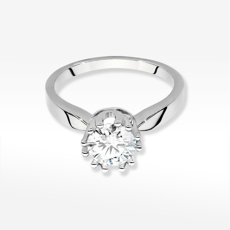 Pierścionek W0541 Diament Laboratoryjny 1,00ct białe złoto