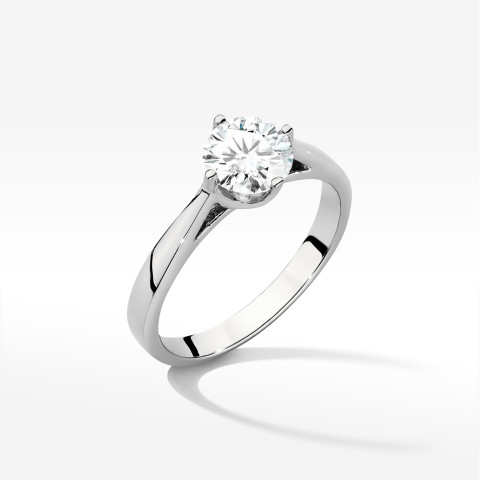 Pierścionek W0543 Diament Laboratoryjny 1,00ct białe złoto