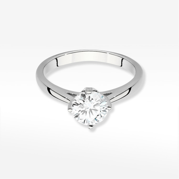 Pierścionek W0543 Diament Laboratoryjny 1,00ct białe złoto