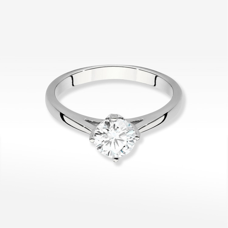Pierścionek W0543 Diament Laboratoryjny 0,70ct białe złoto