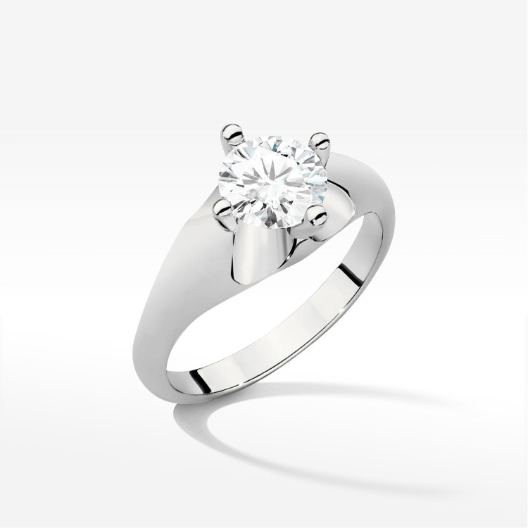 Pierścionek W0545 Diament Laboratoryjny 1,00ct białe złoto