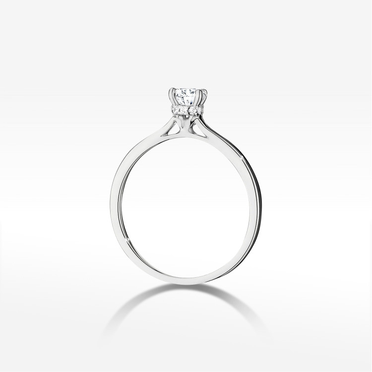 Pierścionek W0547 Diament Laboratoryjny 0,50ct białe złoto