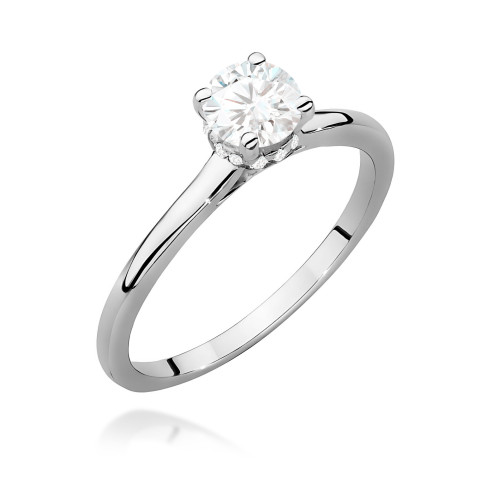 Pierścionek W0547 Diament Laboratoryjny 0,50ct białe złoto