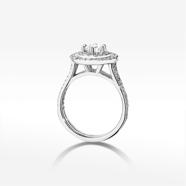Pierścionek W0549 Diament Laboratoryjny 1,113ct białe złoto