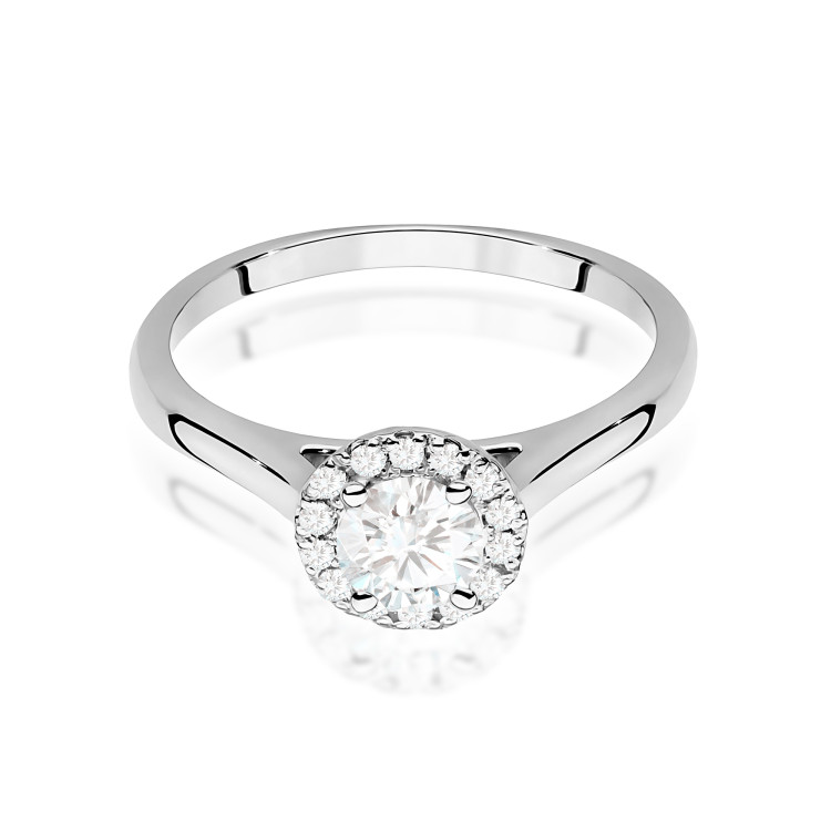 Pierścionek W0550 Diament Laboratoryjny 0,62ct białe złoto