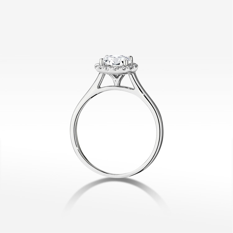 Pierścionek W0550 Diament 1,14ct białe złoto