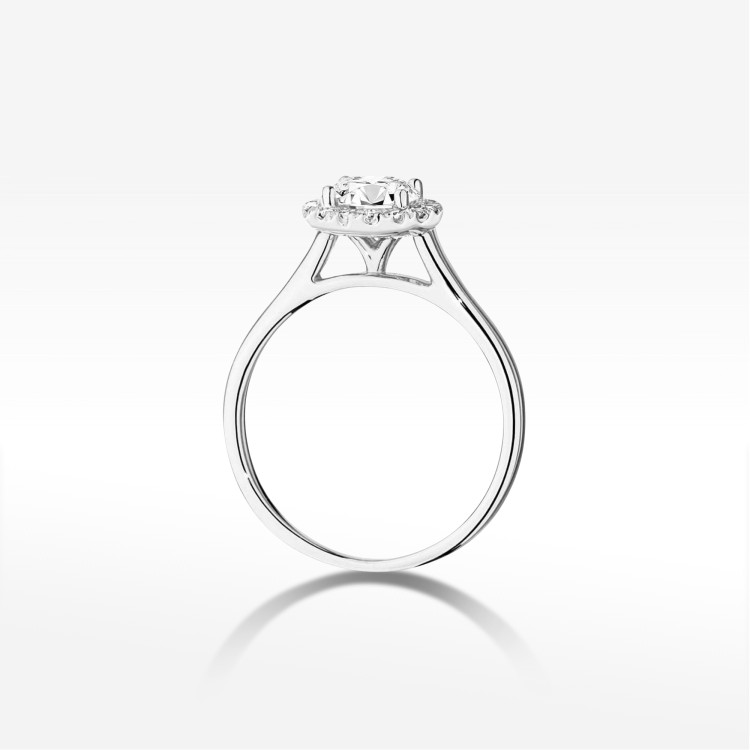 Pierścionek W0550 Diament 0,84ct białe złoto