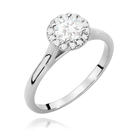 Pierścionek W0550 Diament 0,62ct białe złoto
