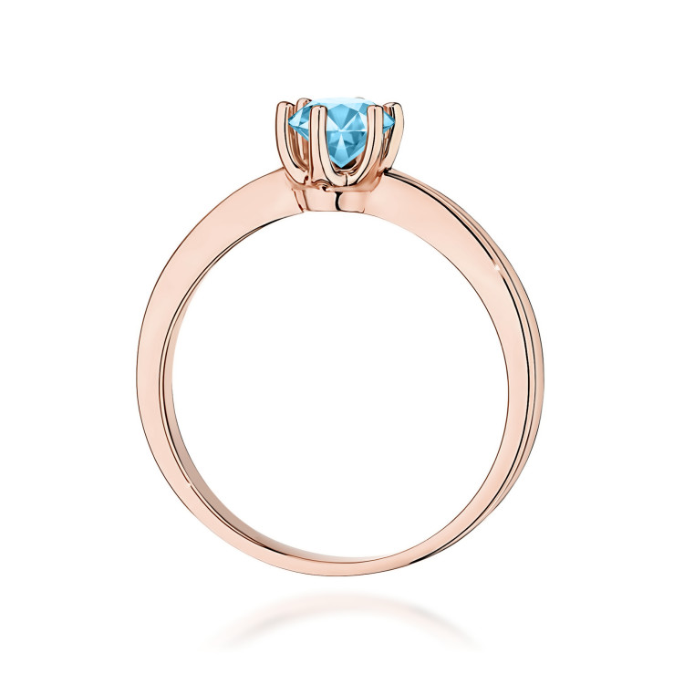Pierścionek W0563 Topaz 0,50ct różowe złoto