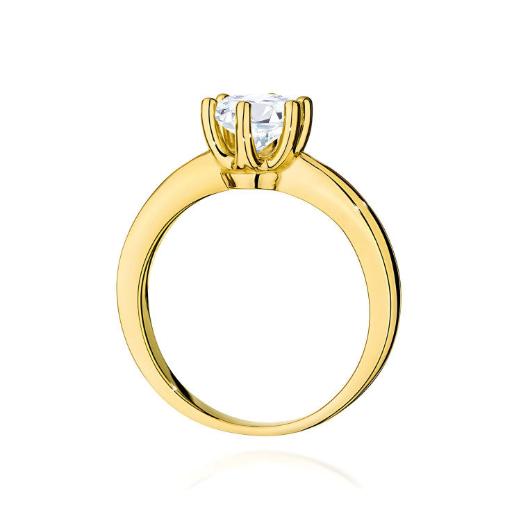 Pierścionek W0563 Diament Laboratoryjny 0,70ct różowe złoto