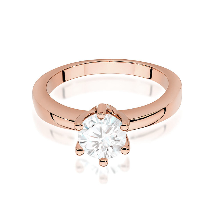 Pierścionek W0563 Diament 0,70ct różowe złoto
