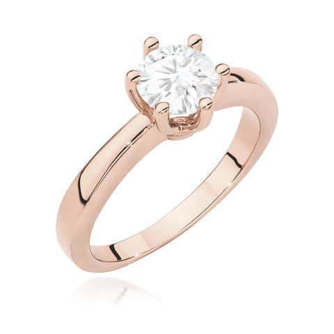 Pierścionek W0563 Diament 0,70ct różowe złoto