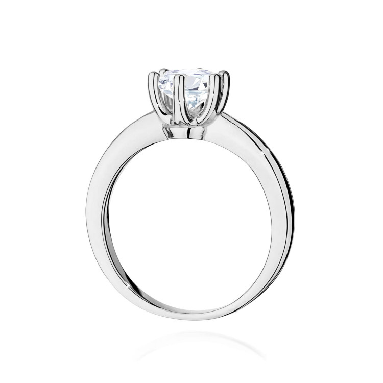 Pierścionek W0563 Diament 0,70ct białe złoto