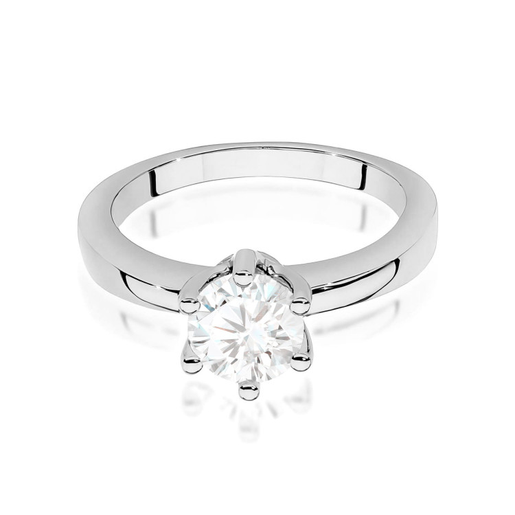 Pierścionek W0563 Diament 0,70ct białe złoto
