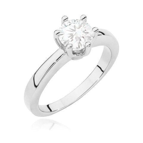 Pierścionek W0563 Diament 0,70ct białe złoto