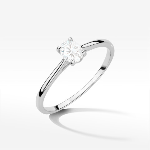 Pierścionek W0581 Diament Laboratoryjny 0,30ct białe złoto