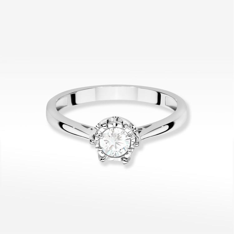 Pierścionek W0605 Diament Laboratoryjny 0,30ct białe złoto