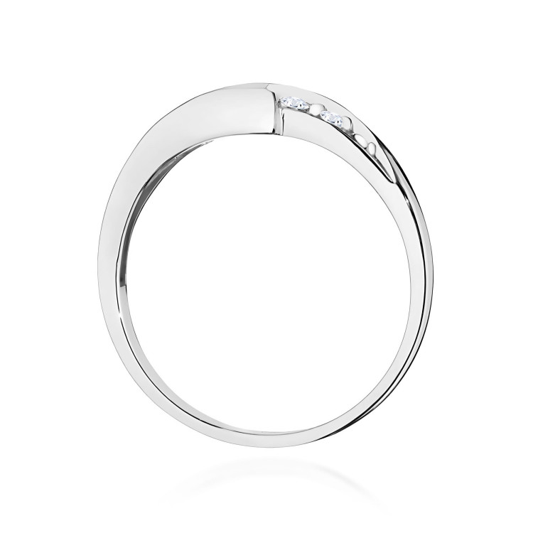 Pierścionek z białego złota z topazem Swiss - próba 585 0,358CT w0618.B3.TOB.01