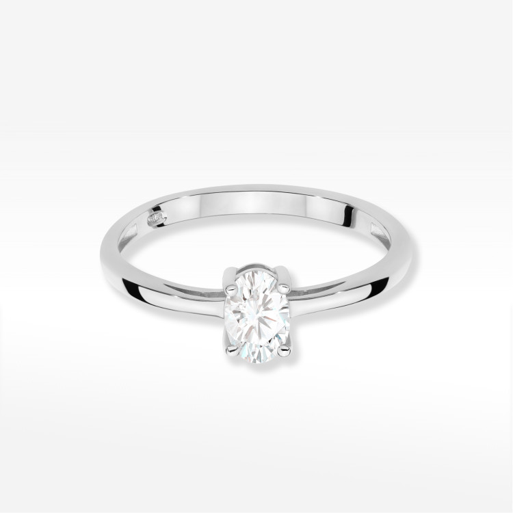 Pierścionek W0685 Diament Laboratoryjny 0,40ct białe złoto