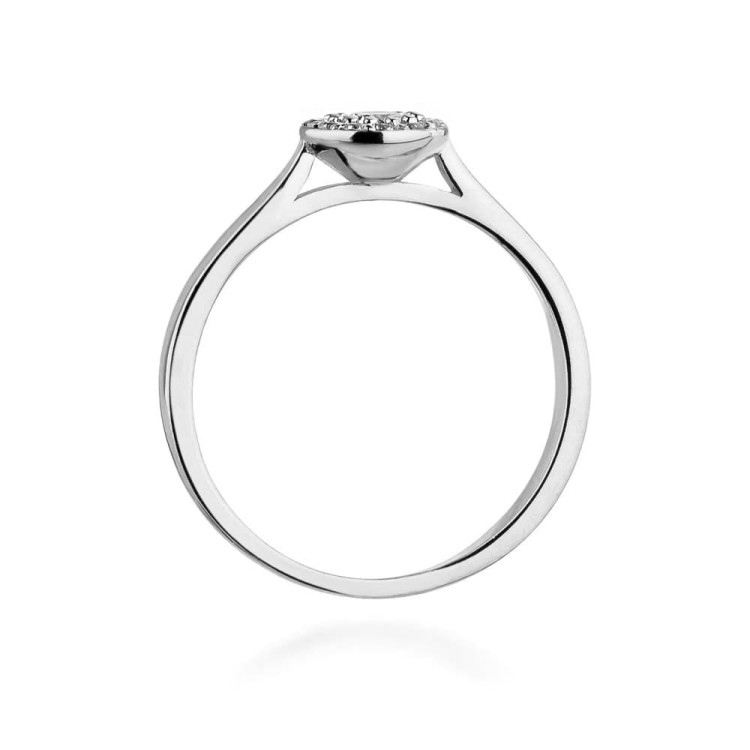 Pierścionek Diament Laboratoryjny 0,253ct białe złoto W0362