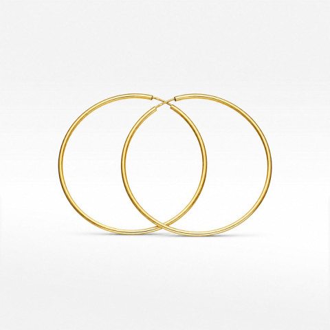 Kolczyki ze złota koła 5.9cm