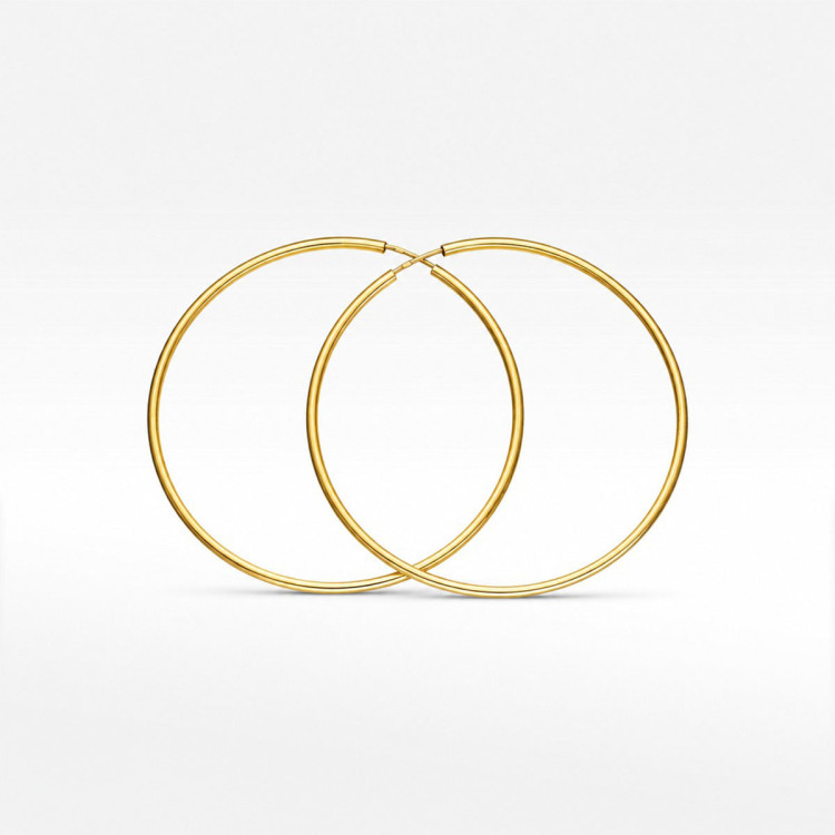 Kolczyki ze złota koła 5.9cm