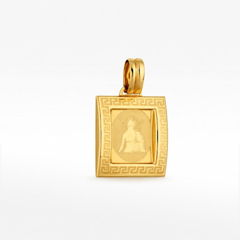 Zawieszka ze złota znak zodiaku panna
