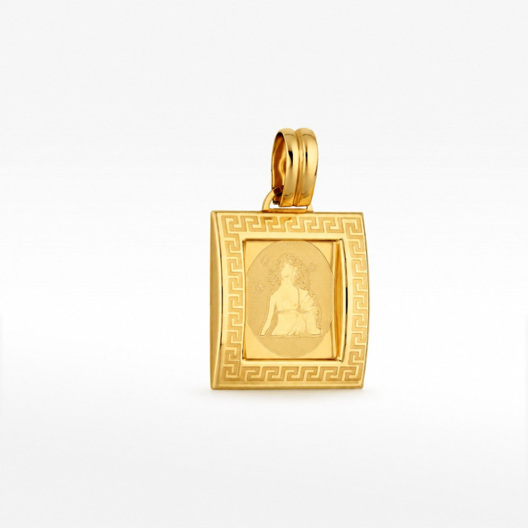 Zawieszka ze złota znak zodiaku panna