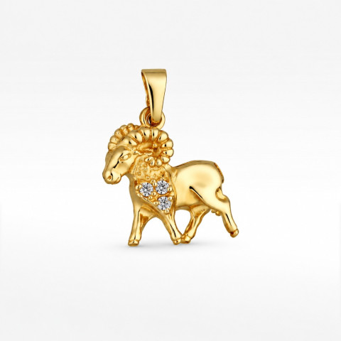 Zawieszka ze złota znak zodiaku baran