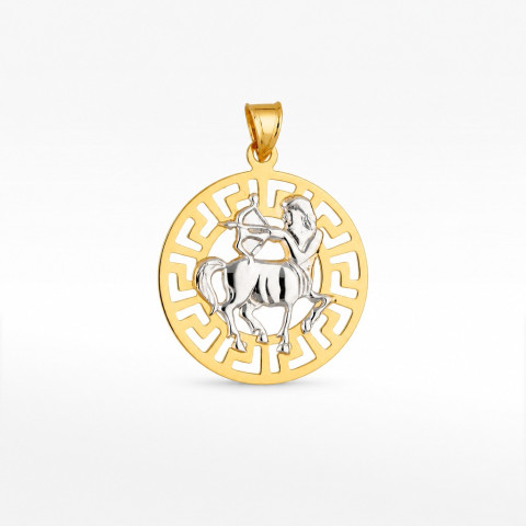 Zawieszka ze złota znak zodiaku strzelec