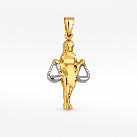 Zawieszka ze złota znak zodiaku waga