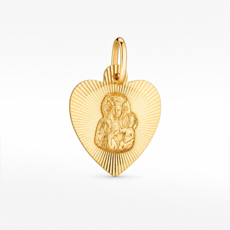 Zawieszka ze złota medalik