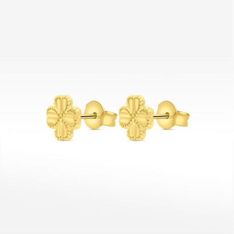 Kolczyki ze złota koniczyna