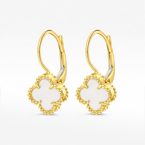 Kolczyki ze złota z masą perłową 12.5mm