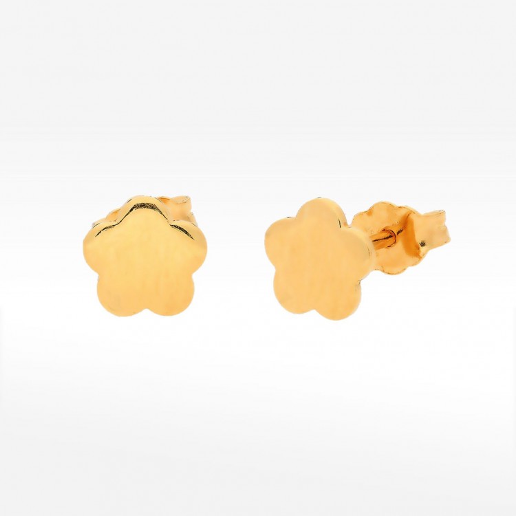 Kolczyki ze złota w kształcie kwiatu