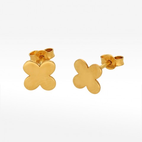 Kolczyki ze złota w kształcie litery X