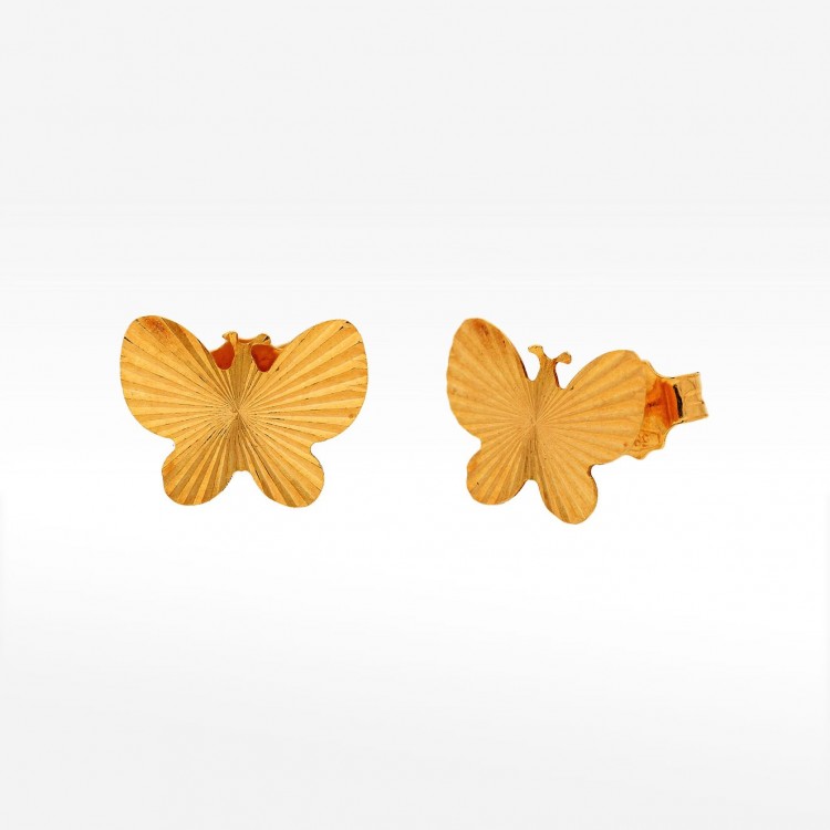 Kolczyki ze złota motyl