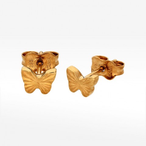 Kolczyki ze złota motylki sztyfty