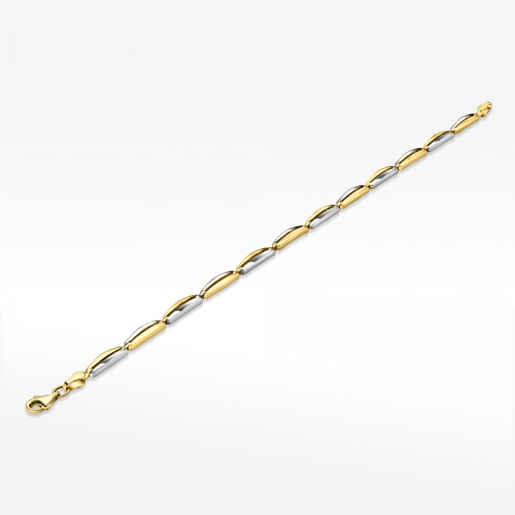 Złota bransoletka o wyjątkowym wzorze 19cm