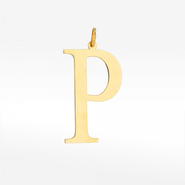 Zawieszka ze złota literka P