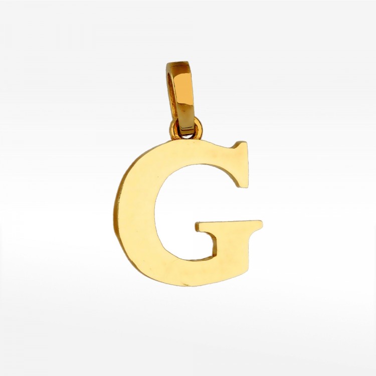 Złota zawieszka literka G