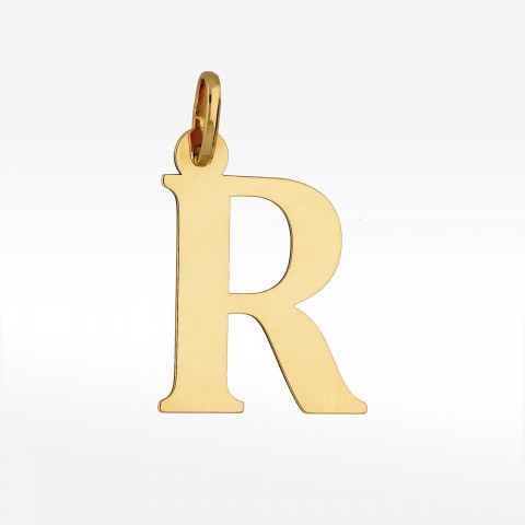 Zawieszka ze złota literka R