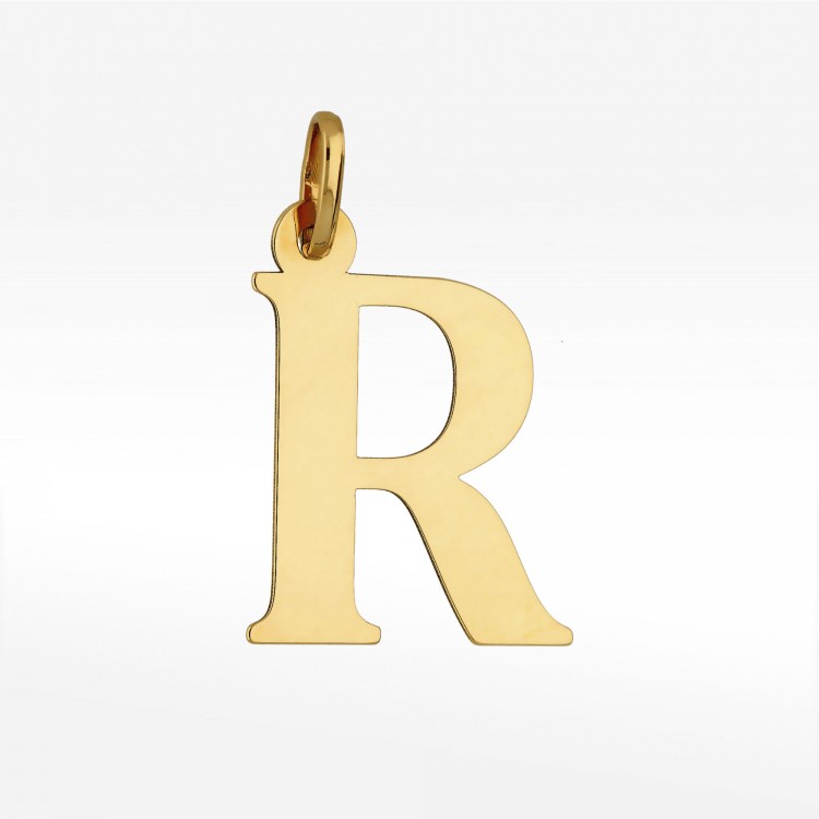 Zawieszka ze złota literka R