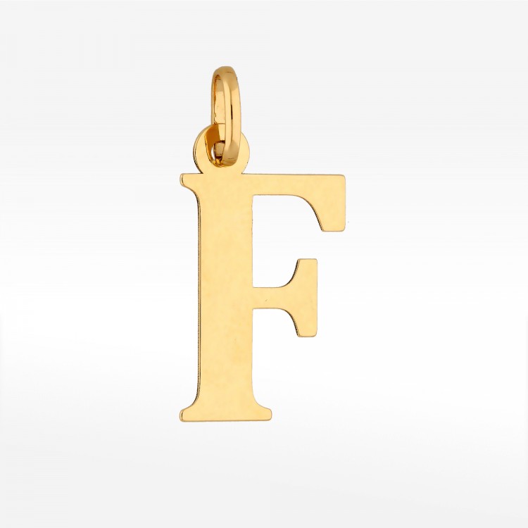 Zawieszka ze złota literka F