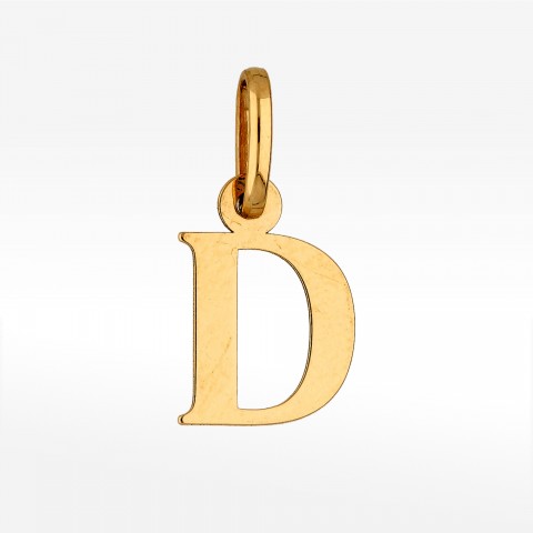 Zawieszka ze złota litera D