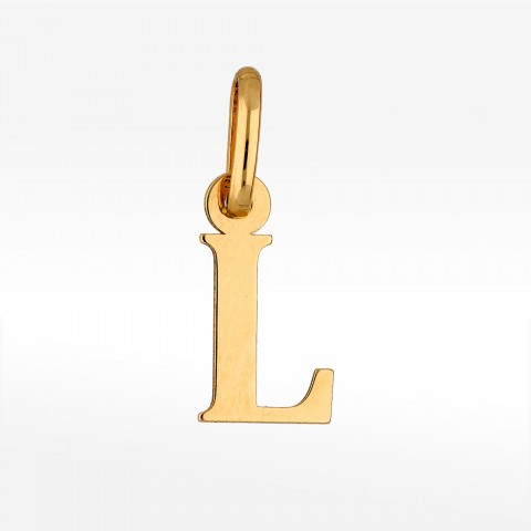 Zawieszka ze złota litera L