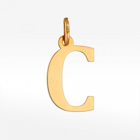 Zawieszka ze złota litera C