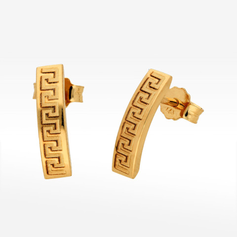 Kolczyki ze złota wzór grecki