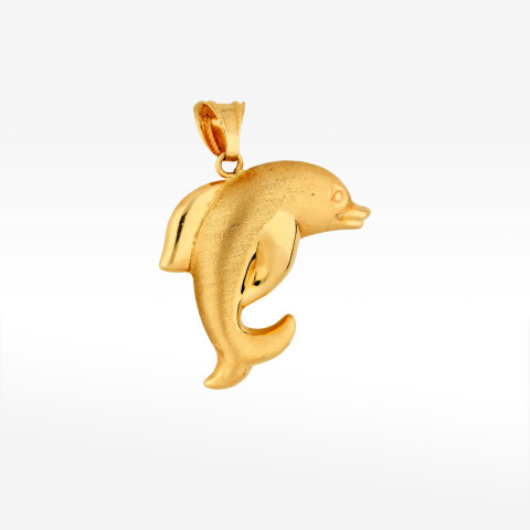Zawieszka ze złota delfin