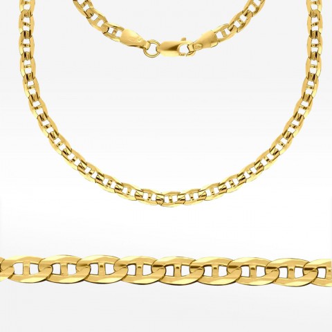 Złoty łańcuszek 55cm splot Gucci Pełny